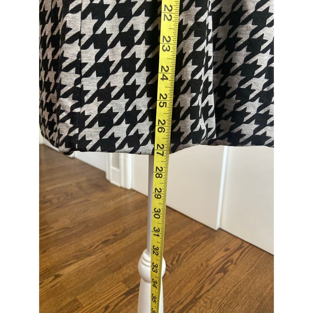 Torrid Size 1 black & gray houndstooth ponte knit fully lined one button blazer - Picture 7 of 9